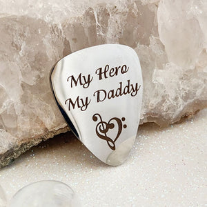 My Hero My Daddy Guitar Pick