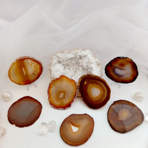 Natural Agate Slice ( assorted. approx. 6.5-7x7.5-8.5cm)