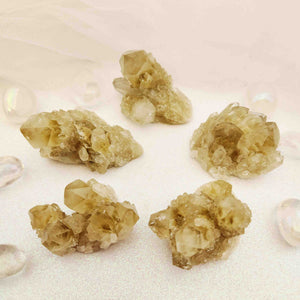 Natural Citrine Cascading Cluster
