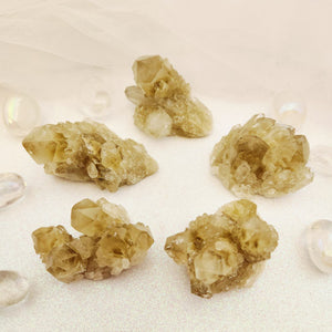 Natural Citrine Cascading Cluster