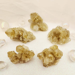 Natural Citrine Cascading Cluster