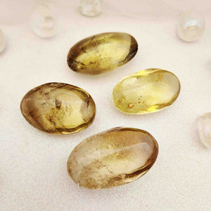 Natural Citrine Palm Stone
