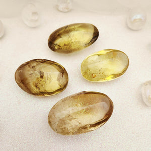 Natural Citrine Palm Stone