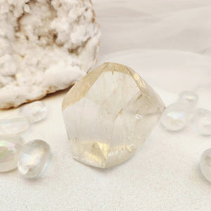 Natural Citrine Polished Faceted Point