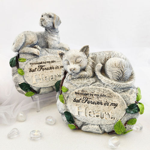 No Longer By My Side... Pet Memorial (dog or cat. approx. 16-20x17cm)