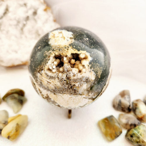 Ocean Jasper Sphere (approx. 9cm diameter)