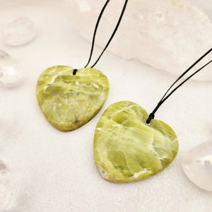 Olivine aka Peridot Heart Pendant