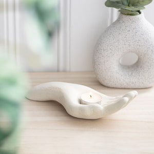 Open Hand | Tealight Candle Holder | A Gesture of Calm