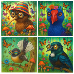 Kiwiana Coasters (set of 4)