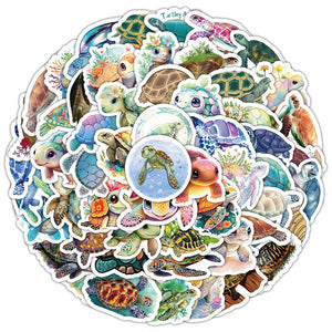 Turtle Self Adhesive Sticker (assorted designs)