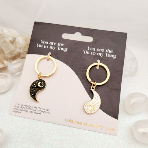 Pair of Yin Yang Best Friend Keyrings