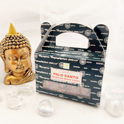 Palo Santo Backflow Incense Cones (Satya. pack of 24)