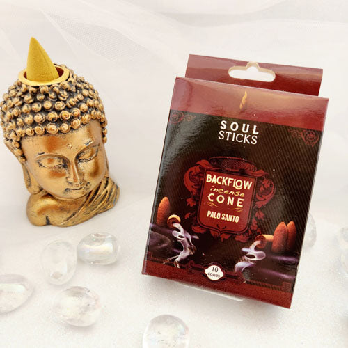 Palo Santo Backflow Incense Cones (Soul Sticks pack of 10)