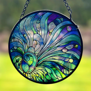 Paua | Stained Glass | Suncatcher
