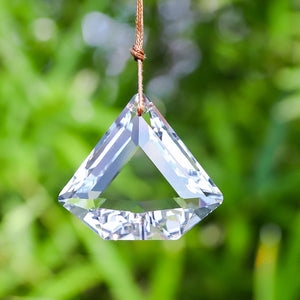Pentagon Faceted Hanging K9 Glass Prism