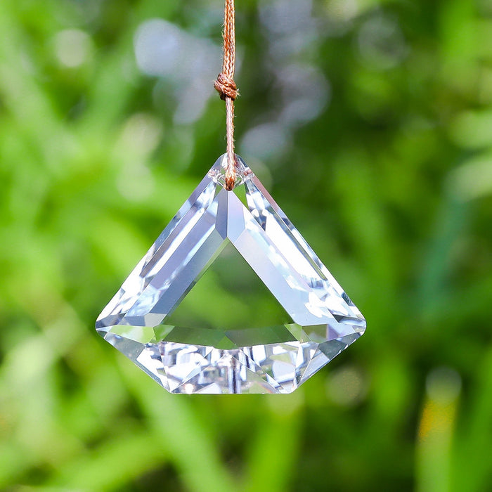 Pentagon Faceted Hanging K9 Glass Prism