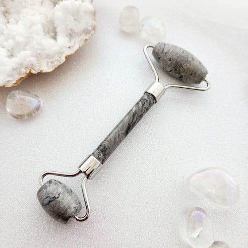 Picasso Jasper Massage Roller (assorted. approx. 14.5x5.5cm)