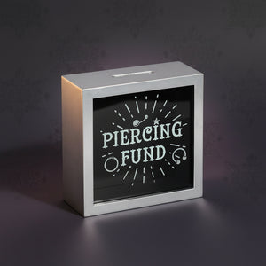 Piercing Fund | Money Box | Wood & Glass