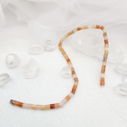Pink Aventurine  Tube/Column Strand (approx. 55 beads per strand)