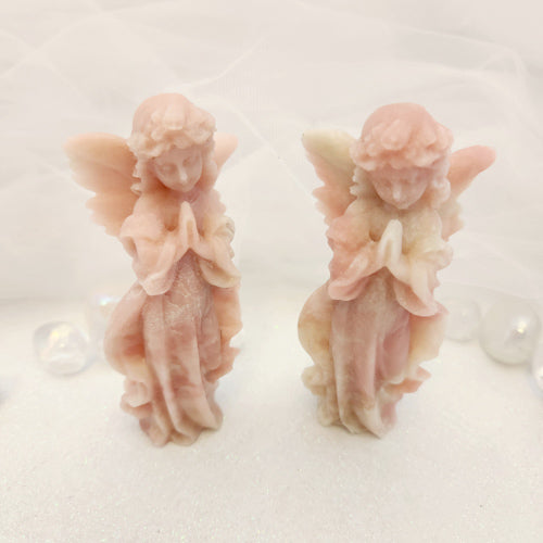 Pink Opal Angel (assorted. approx. 10x4.7cm)