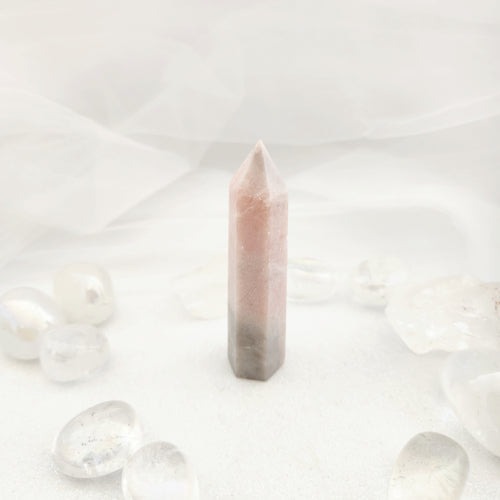 Pink Opal Polished Point (assorted. approx. 7.5-8x2cm)