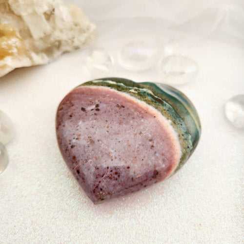 Polychrome Jasper Heart (approx. 6.7x7.2cm)