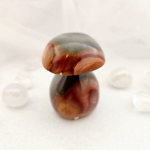 Polychrome Jasper Mushroom