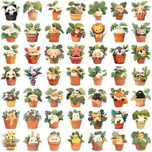 Pot Critter Self Adhesive Sticker