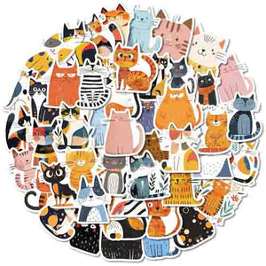 Puddy Tat aka Cat Self Adhesive Sticker