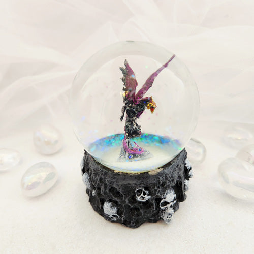 Purple Dragon Snow Globe (approx. 10x7.5cm)