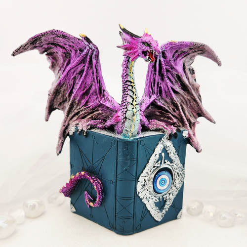 Purple Dragon on Blue Eye Book (approx. 20.5x22cm)