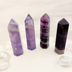 Purple Fluorite Polished Point