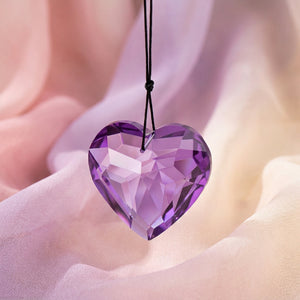 Purple Heart | Prism Suncatcher | Window Hanging