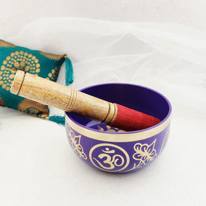 Purple Tibetan Singing Bowl