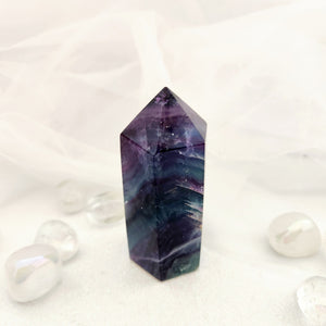 Rainbow Fluorite Point