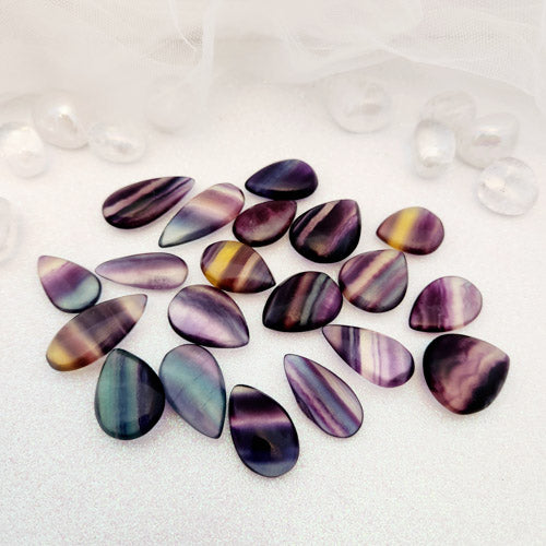 Rainbow Fluorite Tear Drop (assorted. approx. 2.5-3.2x1.3-2.4cm)
