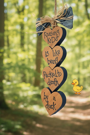 Raising Kids | Hearts | Wall Art | Wood