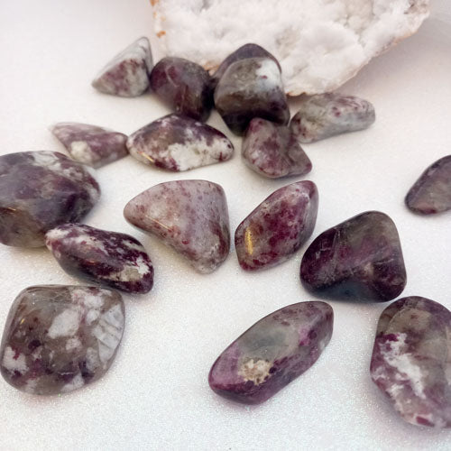Red Tourmaline in Matrix Tumble (assorted shapes and sizes)