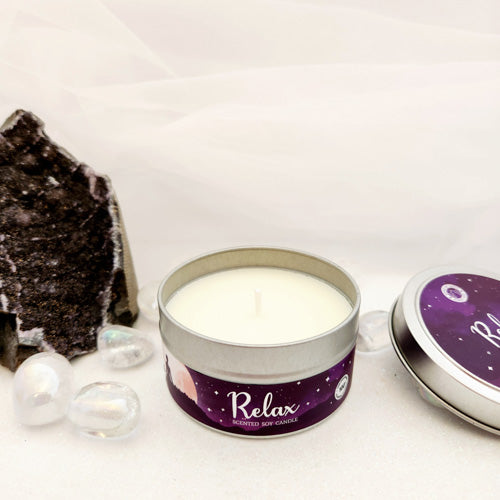 Relax Aromatherapy Scented Jar Candle (approx. 10 hrs burn time)