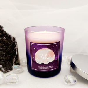 Relax | Soy Candle | Sweet Orange, Lavender, Jasmine, Chamomile, Vanilla | 50hrs