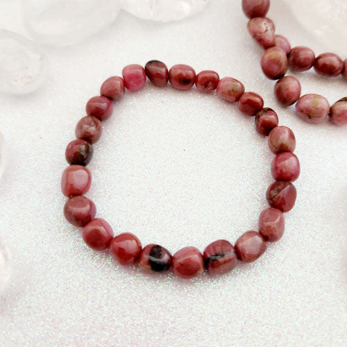 Rhodonite Nugget Bracelet (smaller nuggets. assorted)