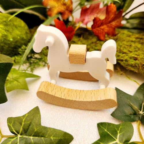 Rocking Horse for Fairy Garden/Dolls House (approx. 5.8x4.1cm)