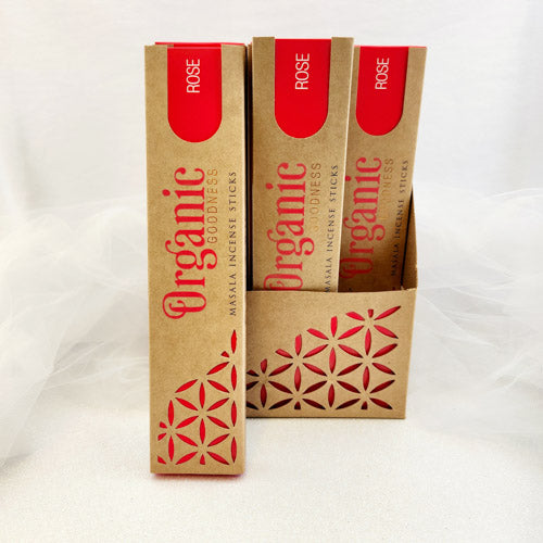 Rose Organic Goodness Masala Incense Sticks (Song of India. 15 gr)