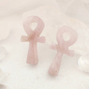 Rose Quartz Ankh