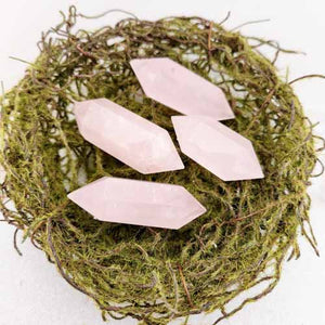 Rose Quartz Crystal Point | Double Terminated | Unconditional Love | Small & Assorted