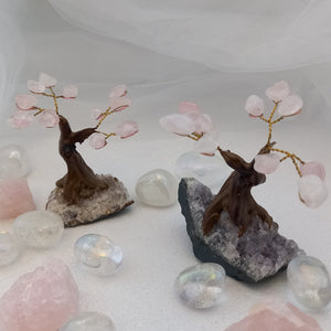 Rose Quartz Crystal Tree