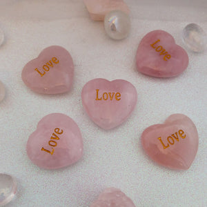 Rose Quartz Love Heart 