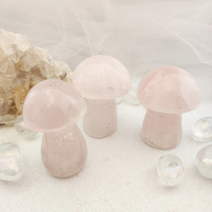 Rose Quartz Mushroom