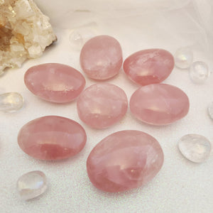 Rose Quartz Palm Stone