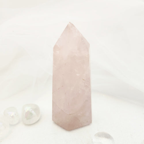 Rose Quartz Polished Point (approx. 10.5x4.5cm)